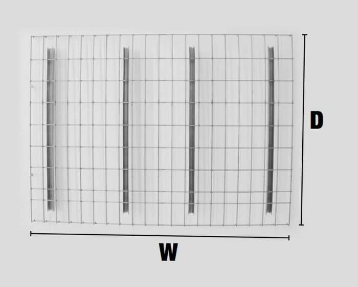 Nashville Wire Products Waterfall Step 36″D x 52″W Pallet Rack Wire Deck Pallet Rack Now