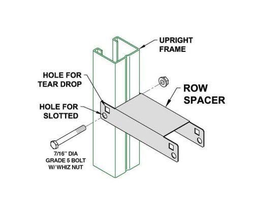 Ridg-U-Rak Row Spacer Hardware Kit – Box of 24 Pallet Rack Now
