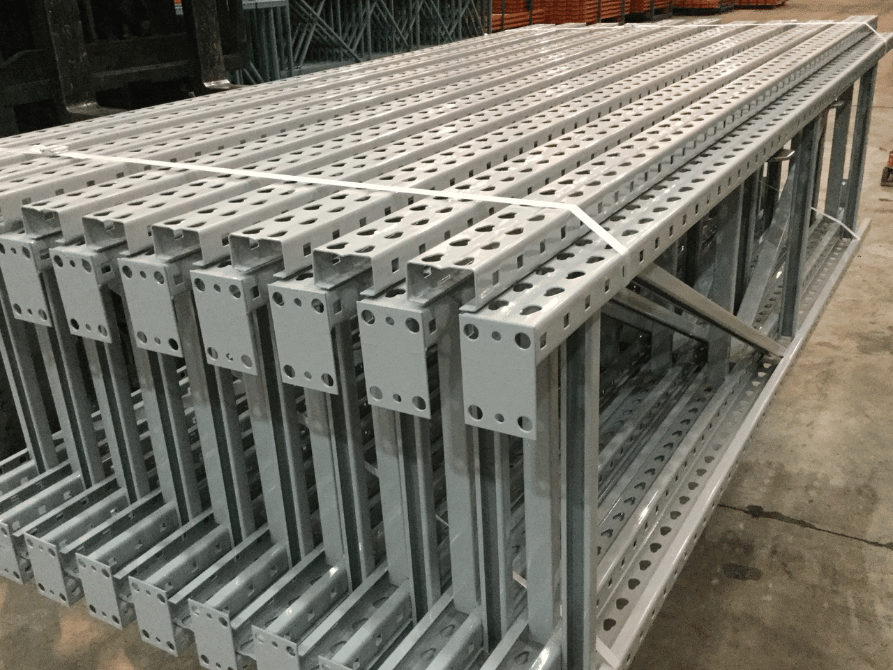 Tri-Boro lightweight pallet rack frames