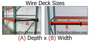 how to measure wire deck shelves