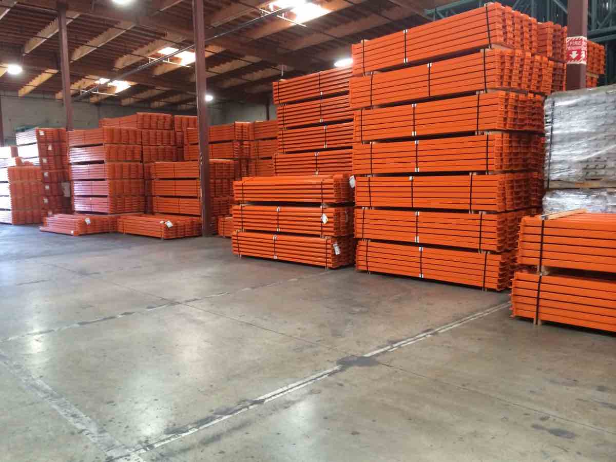 California Pallet Racks in a warehouse